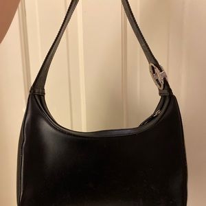 Black leather purse